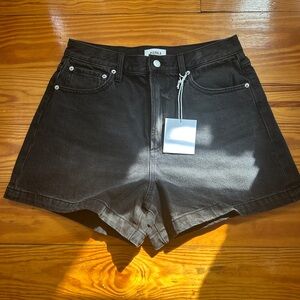 Pistola Charcoal - Saige high Rise Jean Shorts